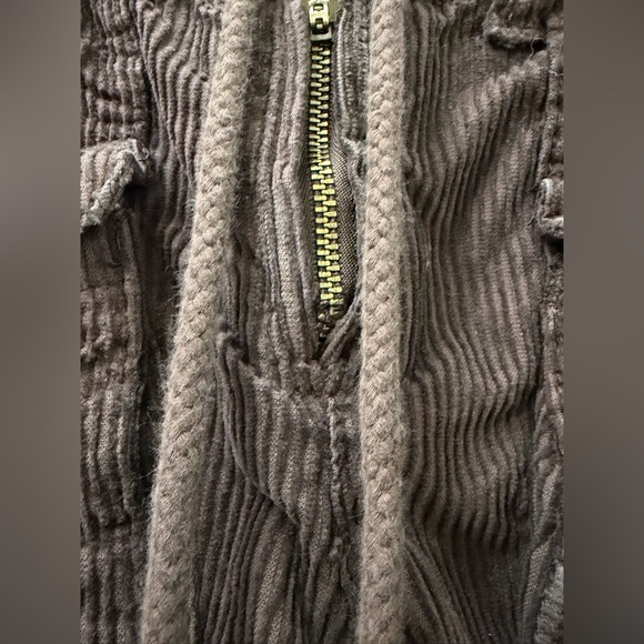 New Free People Tahiti Cord Cargo Pants Slouchy Drawstring - Womens size XS - Picture 6 of 9